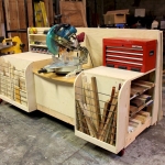 Miter Station and Lumber Rack