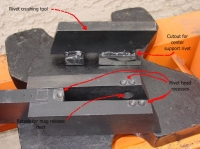 Trigger Guard Rivet Jig