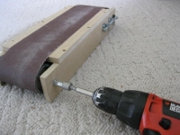 Drill-Powered Belt Sander