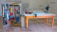 Portable Pegboard Workstation